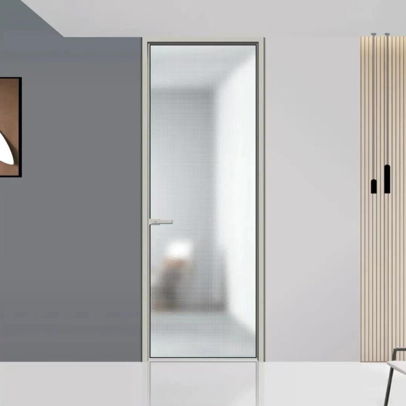 Metal bathroom door