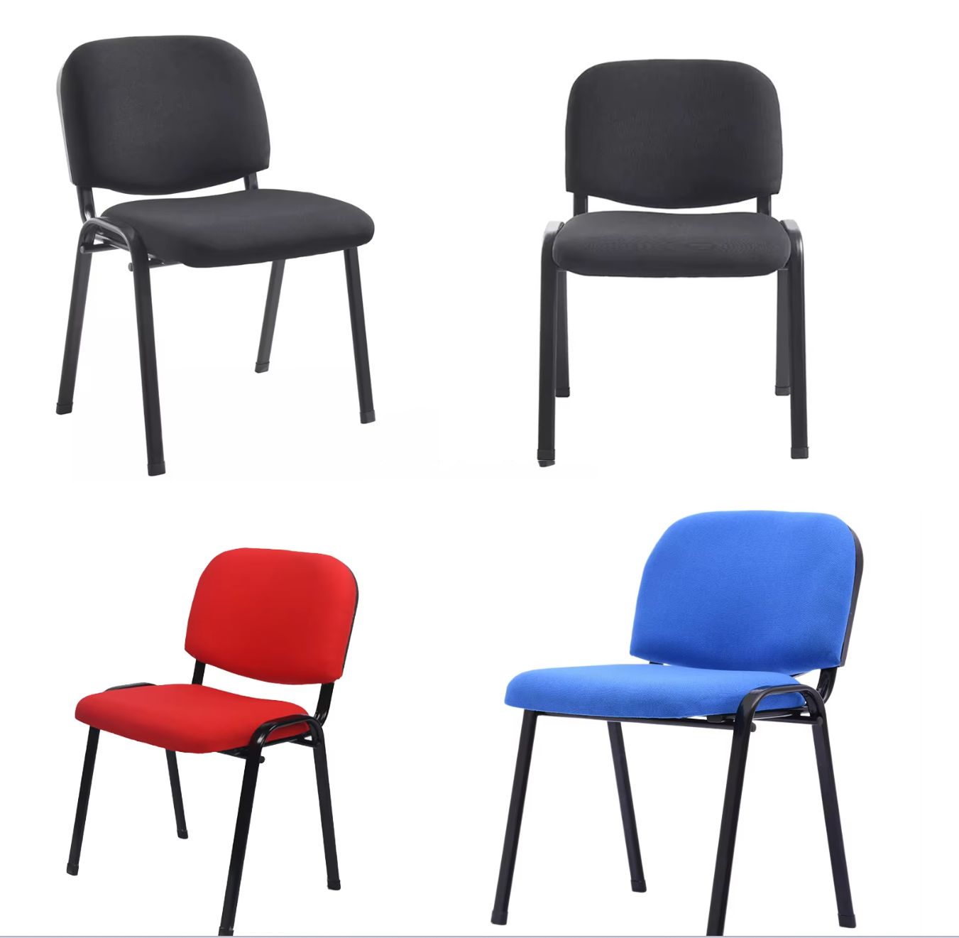 Hall Ergonomic Mesh Heavy Duty Plush Executive Fabric Stackable Reception Conference Office Meeting Room Chair