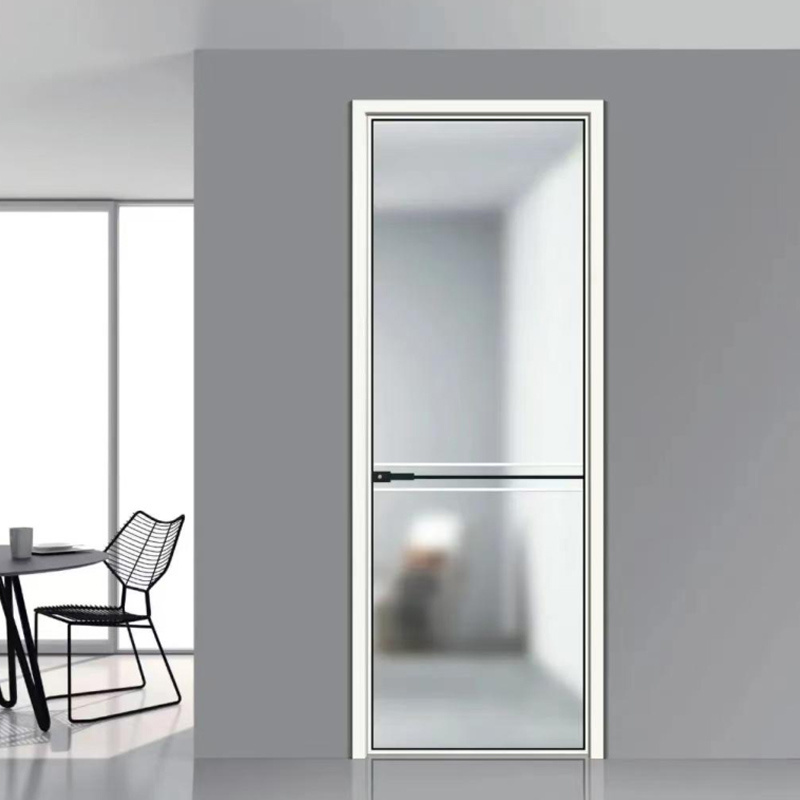 Metal bathroom door