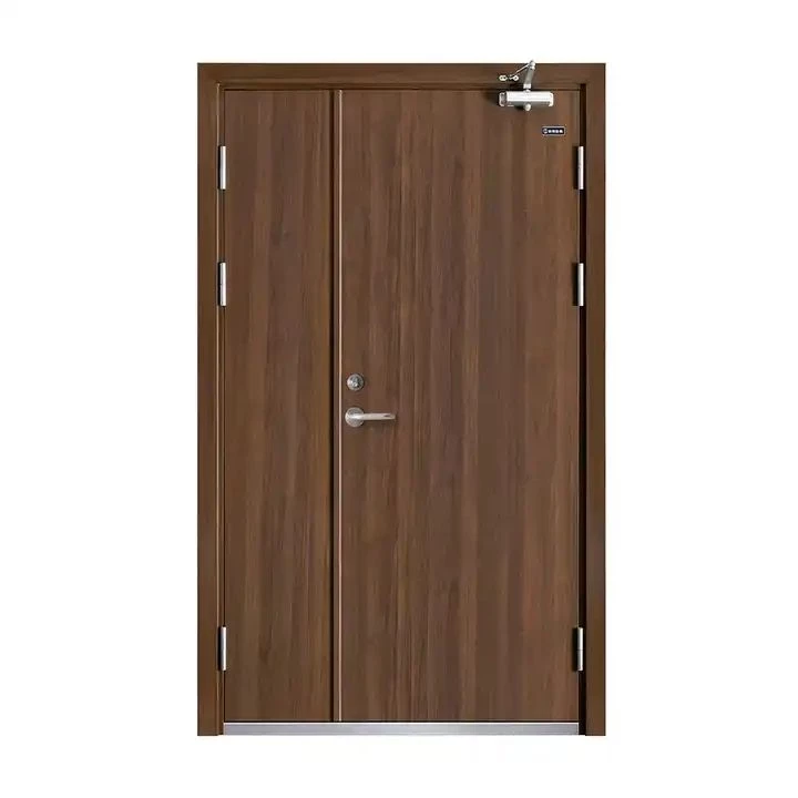 Security Emergency Exit Fire Resistant Fireproof Steel Door with Push Bar