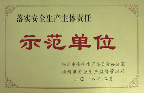 落實(shí)安全生產(chǎn)主體責(zé)任示范單位
