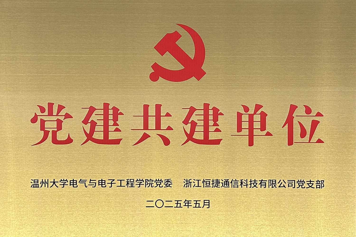 党建共建单位（温州大学电子与电气工程学院）