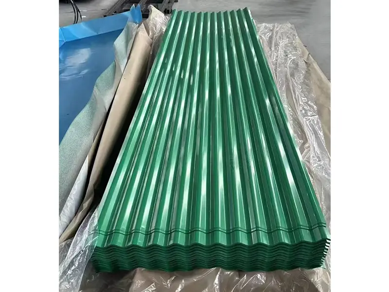 Color corrugated tile
