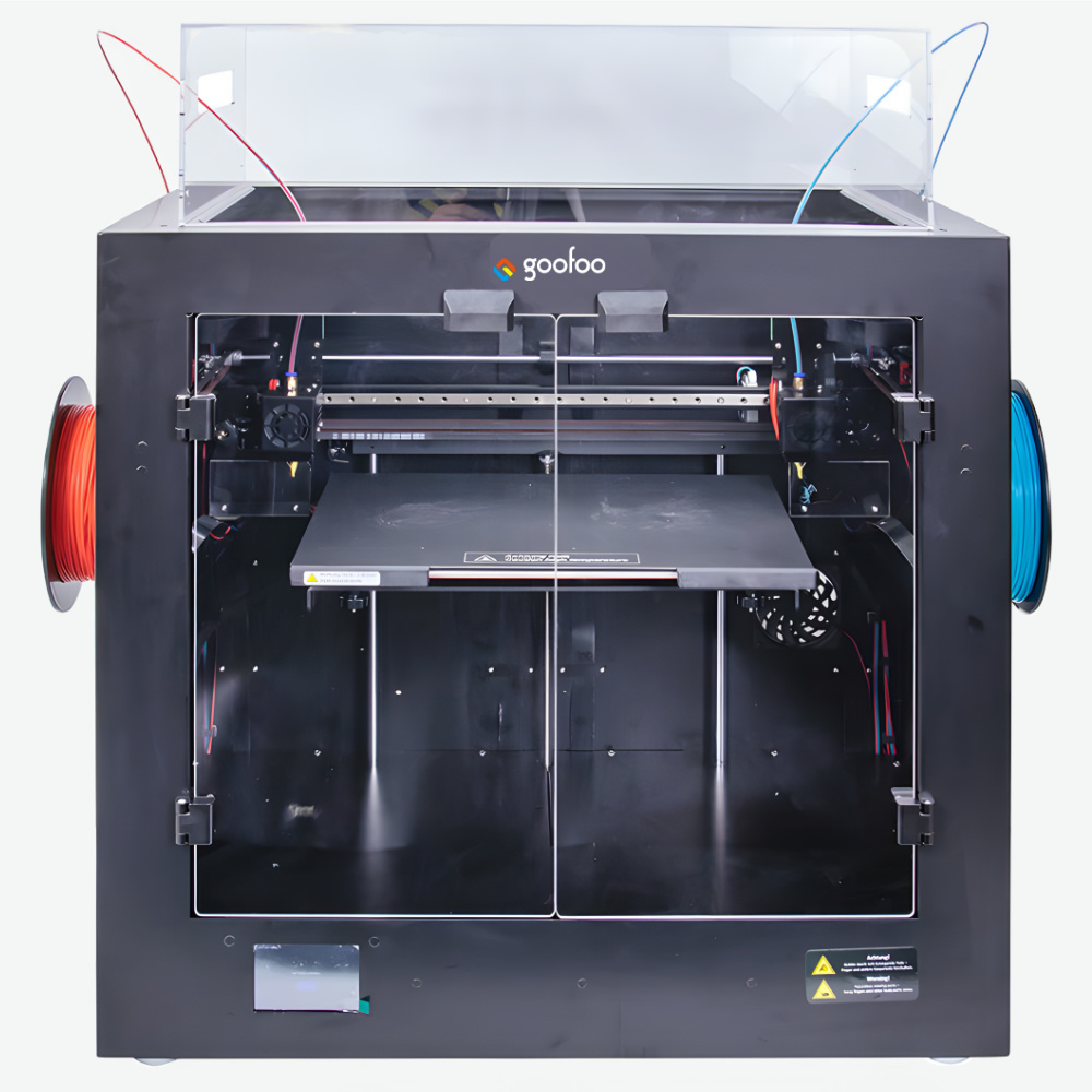 IDEX-Gemini Mix Color 3D Printer print size 360*250*200mm