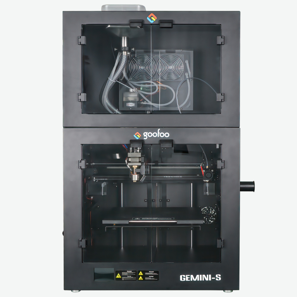 Gemini-s particle extruder+industrial extruder 3D printer