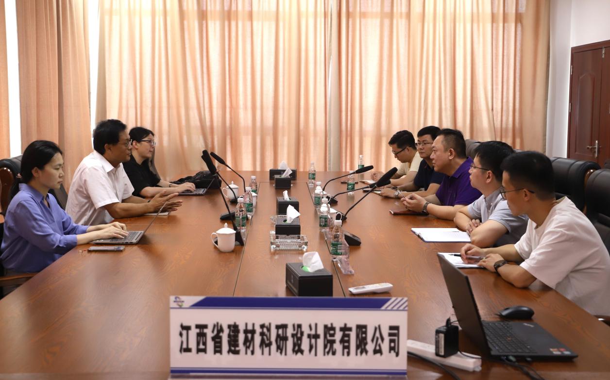 中國混凝土與水泥制品協(xié)會(huì)王肇嘉一行蒞臨省建材院調(diào)研