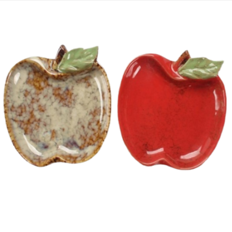 ceramic apple-shaped appetizer dish