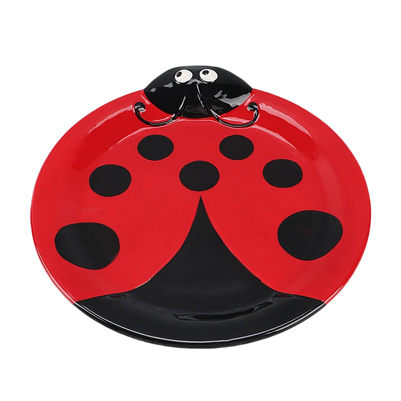 handpainting ceramic ladybug plate