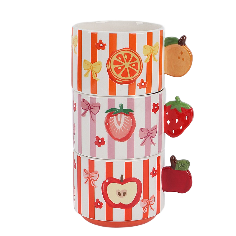 Juicy fruit stacking mug