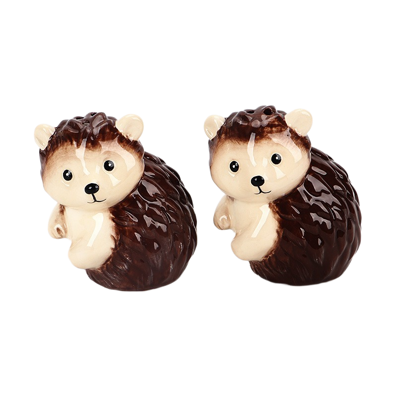 Ceramic Hedgehog Salt and Pepper Shaker Set