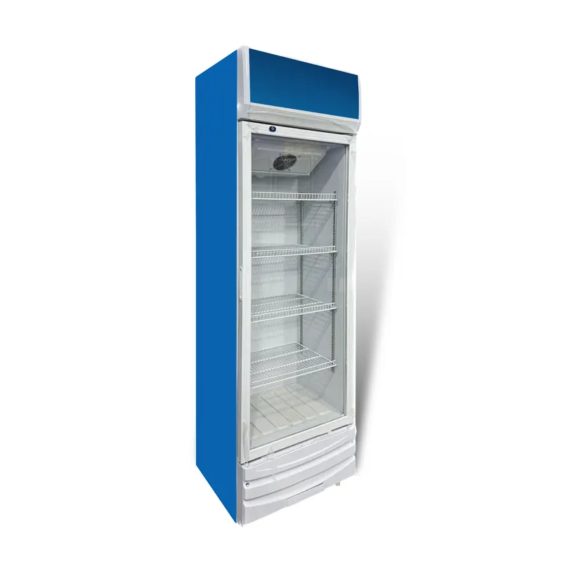 318L Single door beverage display cabinet freezer