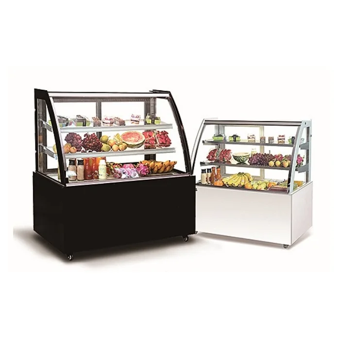 Elemental right angle cake cabinet