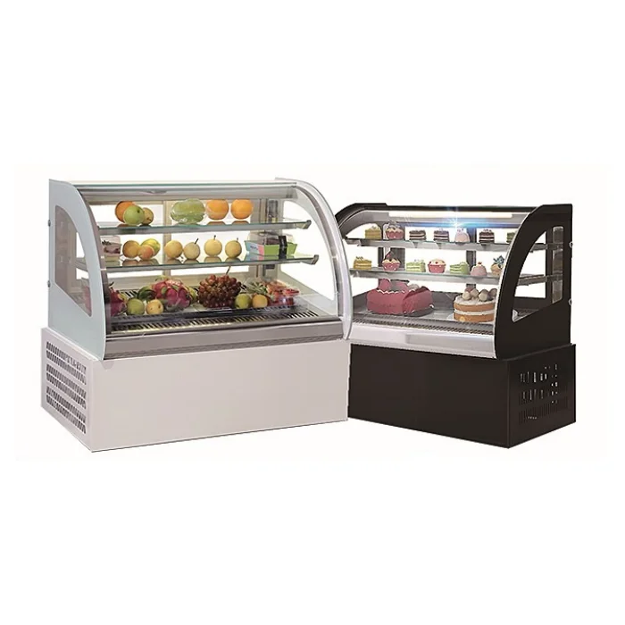 Countertop right-angle cake cabinet