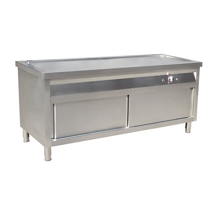 Cabinet-type insulated food-selling workstation
