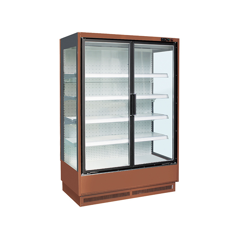 Convenience store series air curtain cabinet with door