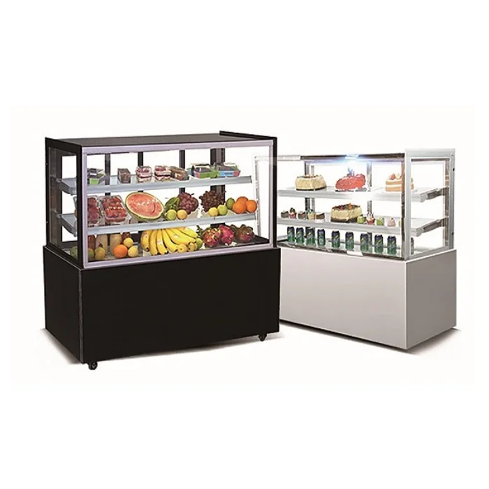 Elemental right angle cake cabinet