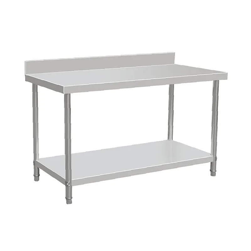 Stainless Steel Worktable(Square leg assembly with borders)