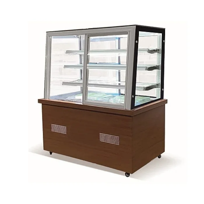 Oblique straight cake cabinet