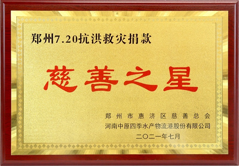 2021.7郑州720抗洪救灾捐款慈善之星