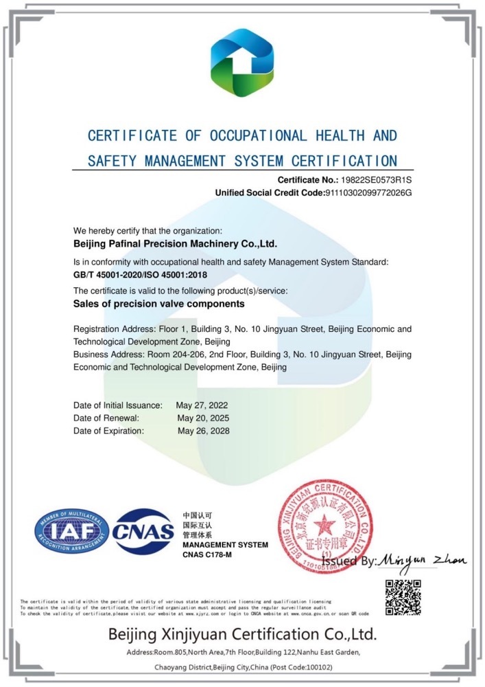 CERTIFICATE OF OCCUPATIONAL HEALTH ANDSAFETY MANAGEMENT SYSTEM CERTIFICATION CERTIFICATE OF OCCUPATIONAL HEALTH ANDSAFETY MANAGEMENT SYSTEM CERTIFICATION