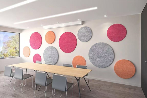 Material characteristics of polyester fiber sound-absorbing panels