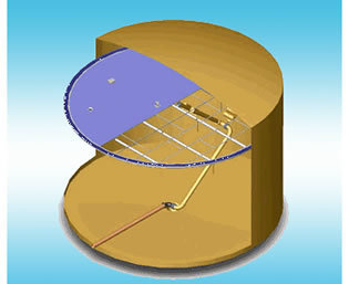 Floating oil outlet device