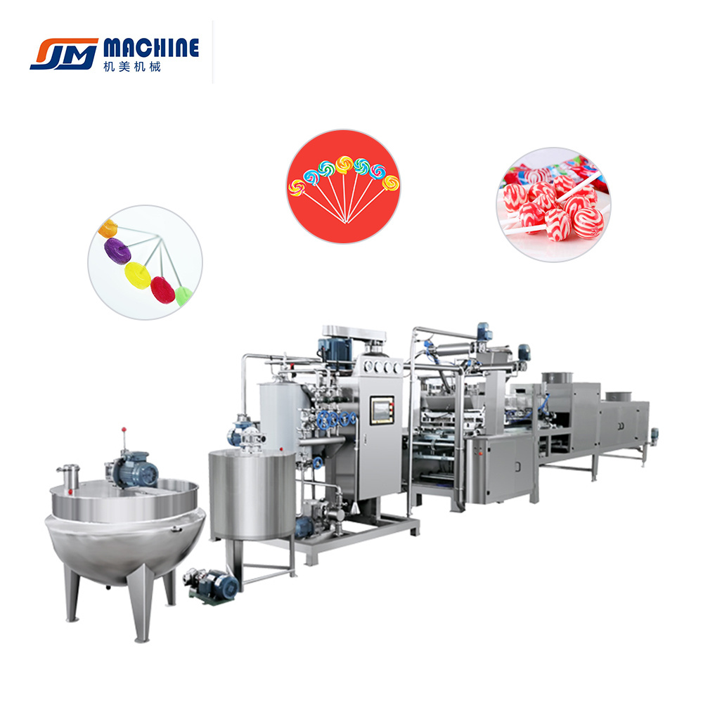 Lollipop candy depositing machine