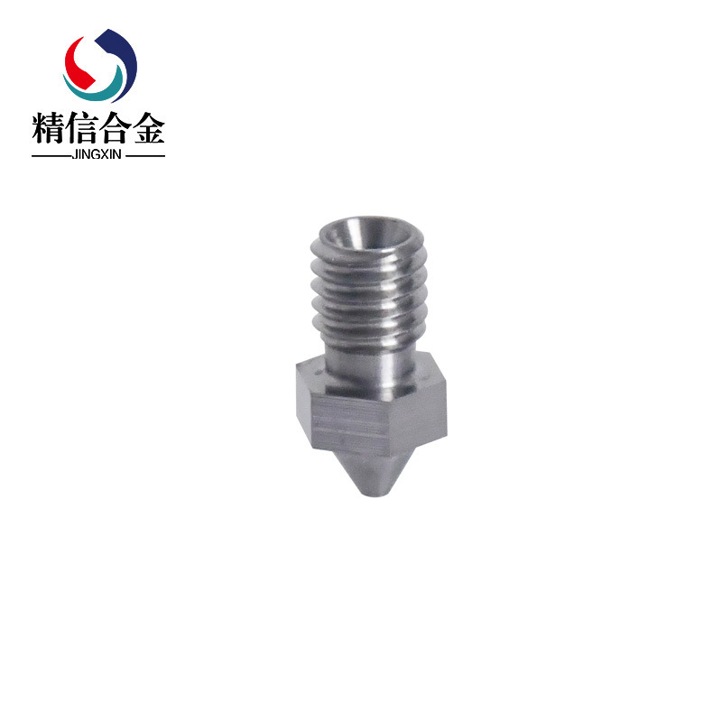  YG8硬質(zhì)合金打印機噴嘴 0.6內(nèi)孔碳化鎢螺紋噴嘴鎢鋼配件