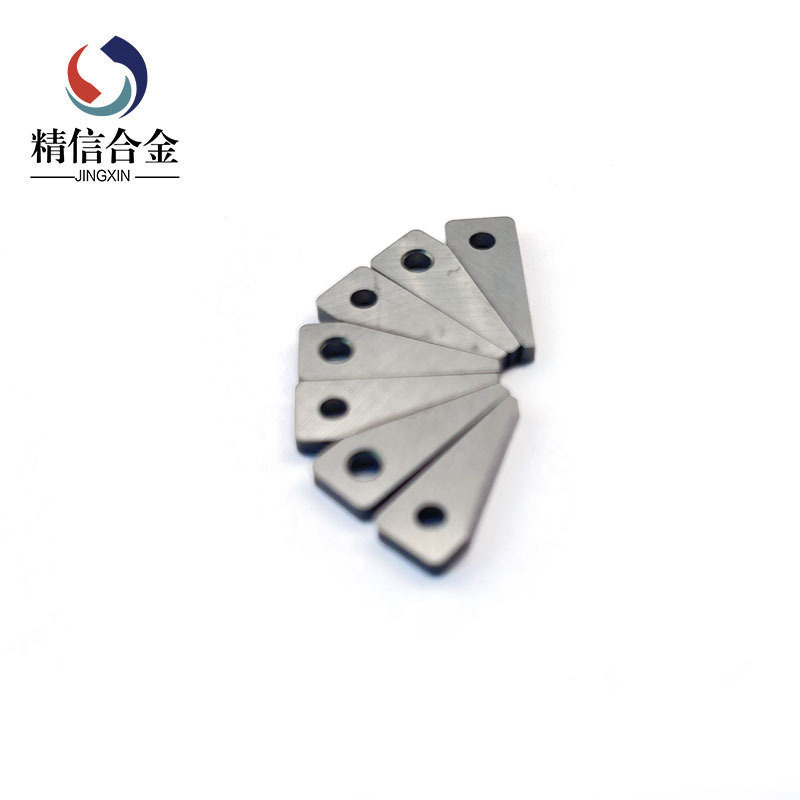 鎢鋼帶孔磨刀片 可非標定制 硬質(zhì)合金耐磨刀片