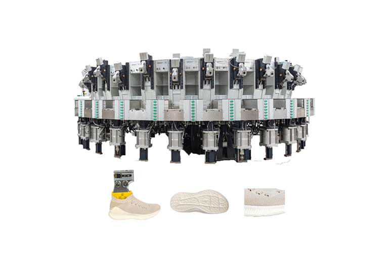Fully automatic rotary disc PU injection machine