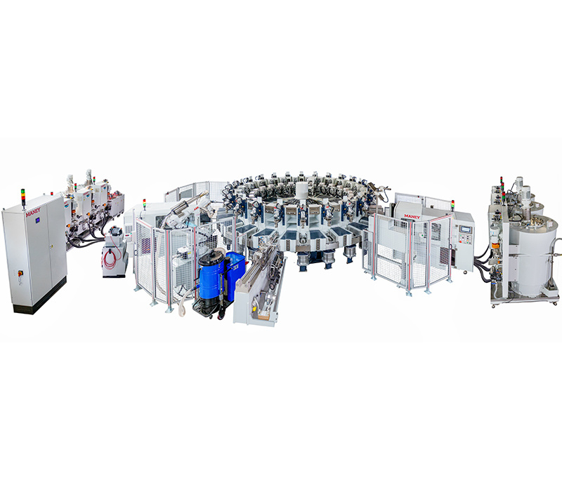 Injection shoe making machine
