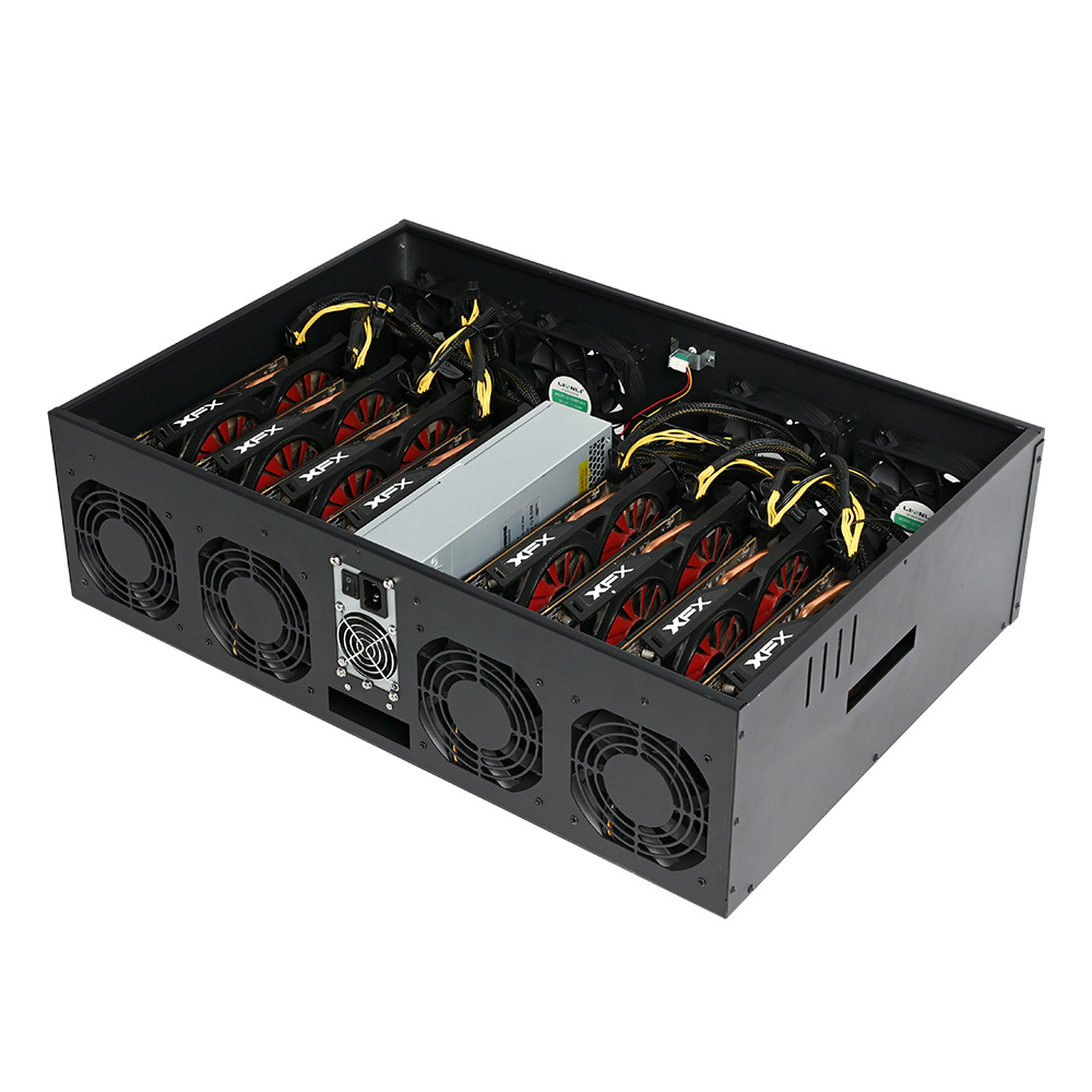 Lianli 847 65mm Spacing 8 gpu server case mining rig case