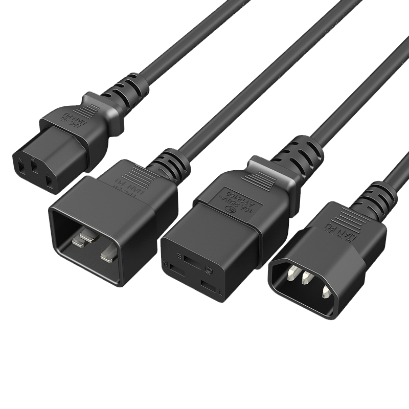 High quality power extension cord C13-C14 C19-C20 C13-C20 C14-C19 C14-C15 C14-C21 C20-C21 EU certification