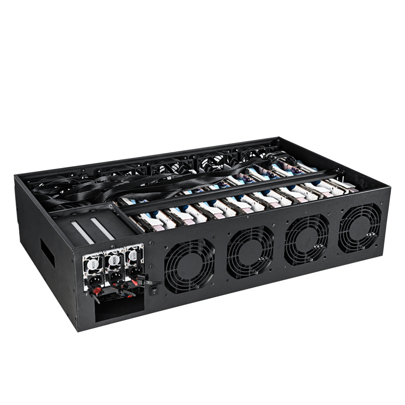 lianli Silent CRPS 1+2 8 gpu server case mining rig case