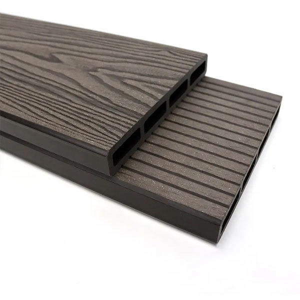 3D embossed square hole coffee color