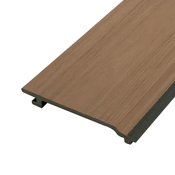 Teak co-extruded for wall-mounted panels