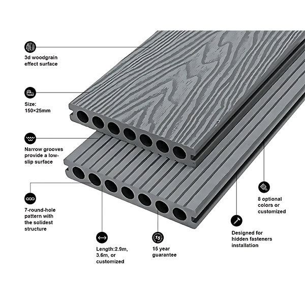 3D embossed grey