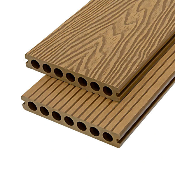 3d Embossed WPC Hollow Decking