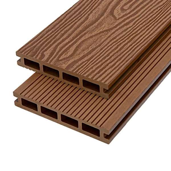3d Embossed WPC Hollow Decking