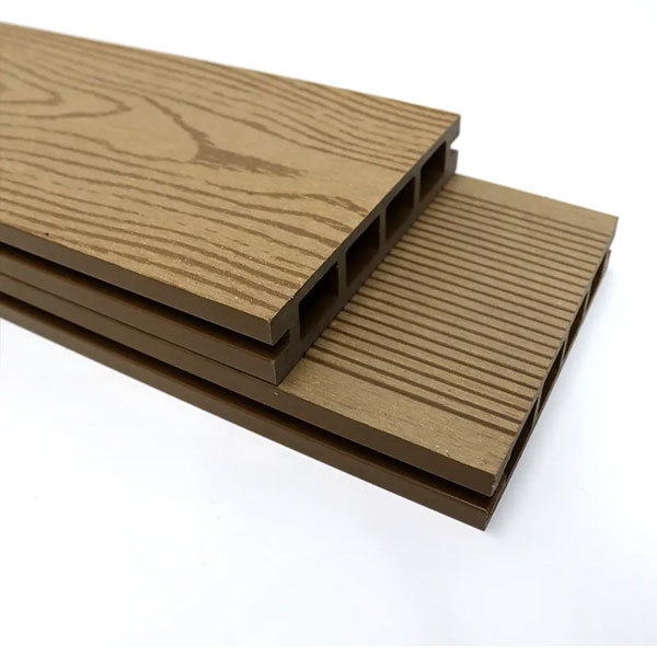 3D embossed square hole teak color