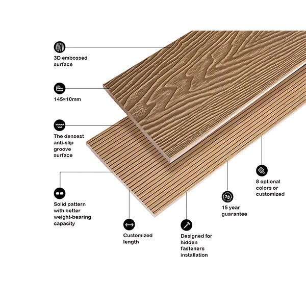 Pomelo-colored embossed sauna board