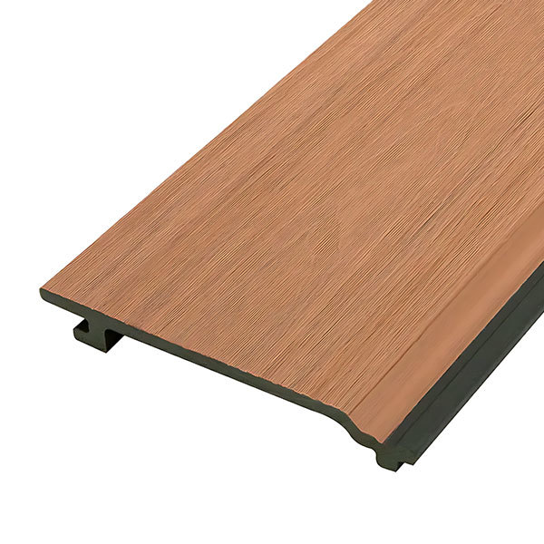 Teak co-extruded for wall-mounted panels