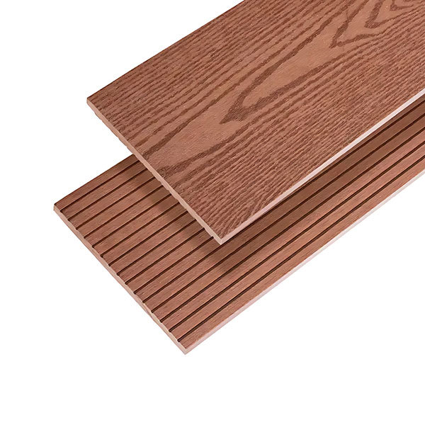 Redwood-colored embossed sauna board