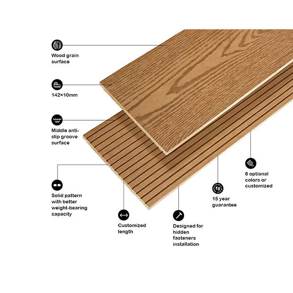 Pomelo-colored embossed sauna board