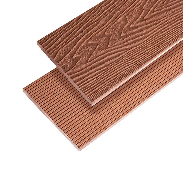 Redwood-colored embossed sauna board