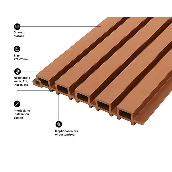 A generation of redwood-colored Great Wall panels