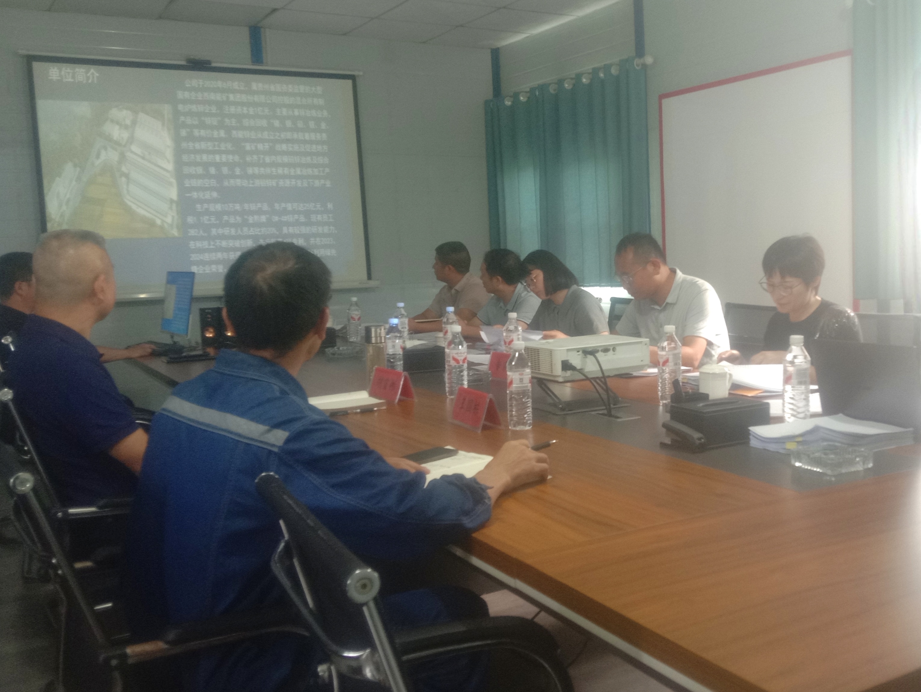 貴州省科技廳專家組赴西能鋅業開展科技創新領軍人才工作站申報審查
