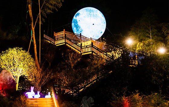 温泉夜景