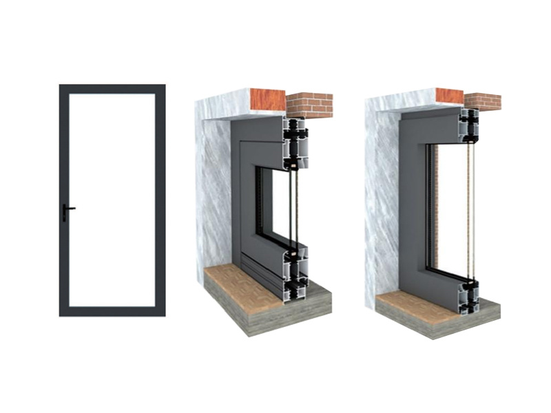 60 Series Thermal Break Hinged Door