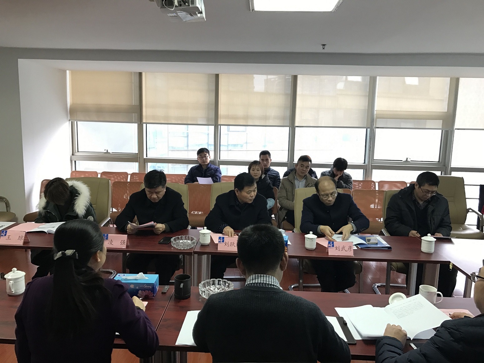 集团副总经理刘跃龙带队考核设计研究院2016年度党群工作
